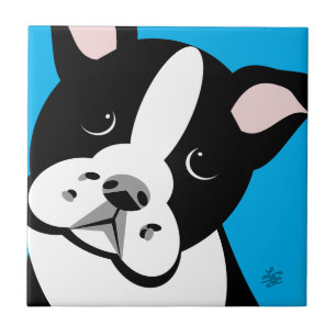 Carreau Tuiles d'art moderne Boston Terrier Lover