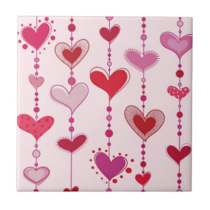 Carreau Tuiles de coeur