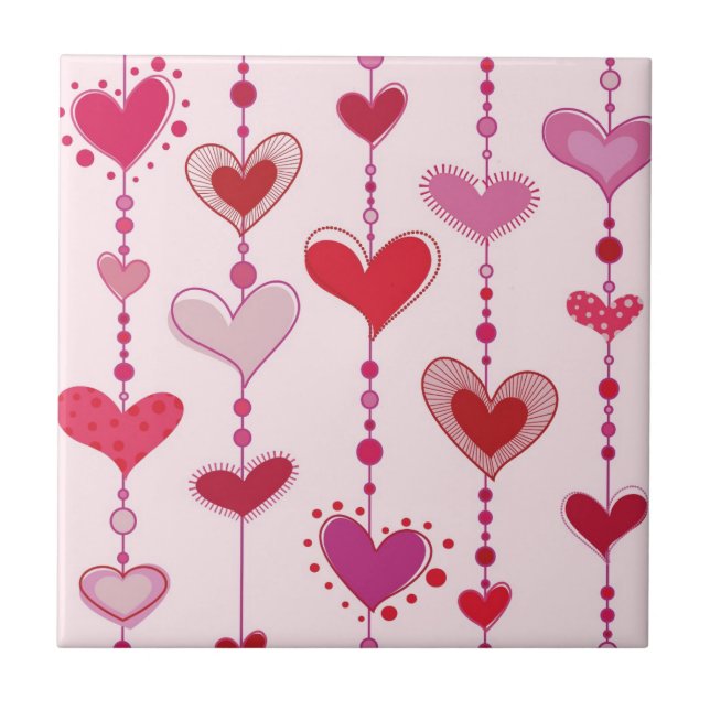 Carreau Tuiles de coeur (Devant)