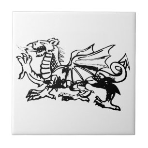Carreau Tuiles de dragon de Gallois