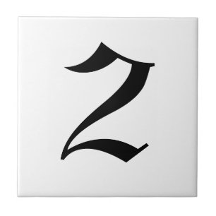 Carreau Tuiles gothiques de numéro de maison