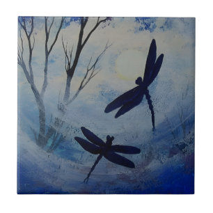 Carreau tuiles luxueuses de libellules