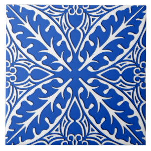 Carreau Tuiles marocaines - bleu et blanc de cobalt