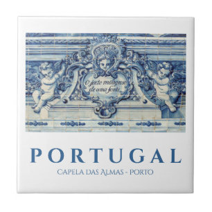 Carreau Tuiles murales portugaises bleues et blanches avec