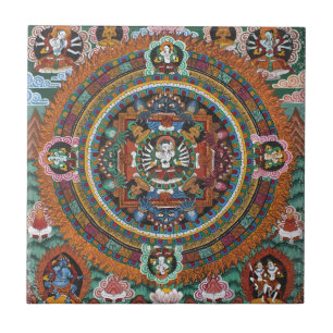 Carreau tuiles vintages bouddha