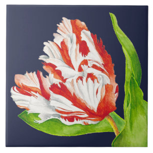 Carreau Tulip Estella Rijnveld sur un carrelage en céramiq