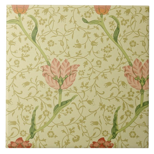 Carreau Tulipe 1885 de jardin conçue par William Morris (Devant)