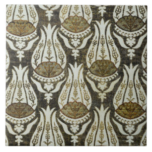 Carreau Tulipe et Treillis Art Floral Bleu de William Morr