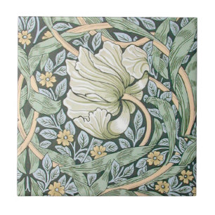 Carreau Tulipes Pimpernel Art Botanique de William Morris