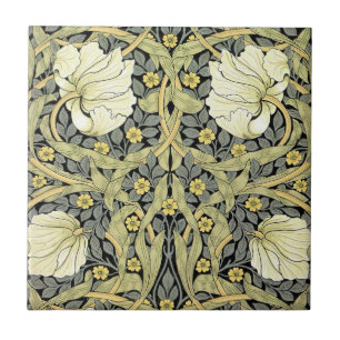 Carreau Tulipes Pimpernel Art Botanique de William Morris