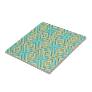 Carreau Turquoise Blues Alternative Diamond Motif