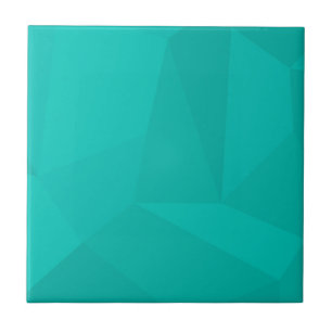 Carreau Turquoise, moderne, cool, art géométrique tendance