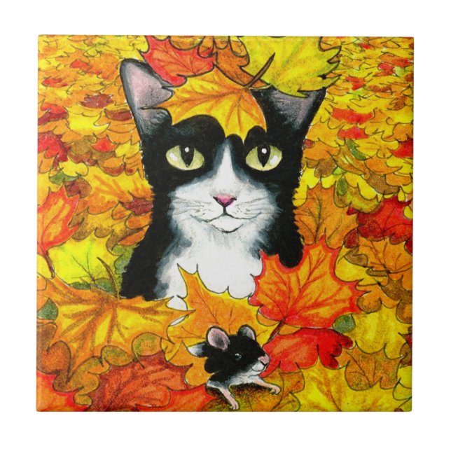 Carreau Tuxedo cat 447 automne (Devant)