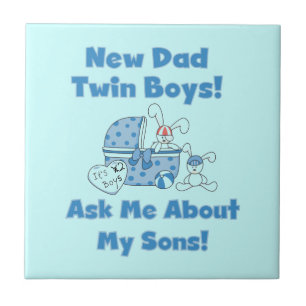 Carreau Twin Boys New Papa Cadeaux