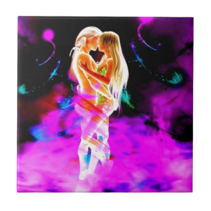 Carreau TWIN FLAME psychédélique