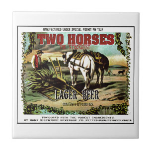 CARREAU TWO HORSES BIÈRE IMAGINAIRE
