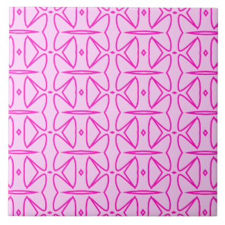 Carreau Two Toned Pink Pattern Ceramic Tile