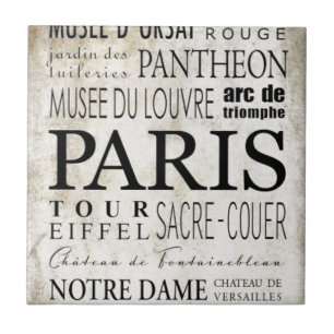 Carreau Typographie de Paris - style de souterrain