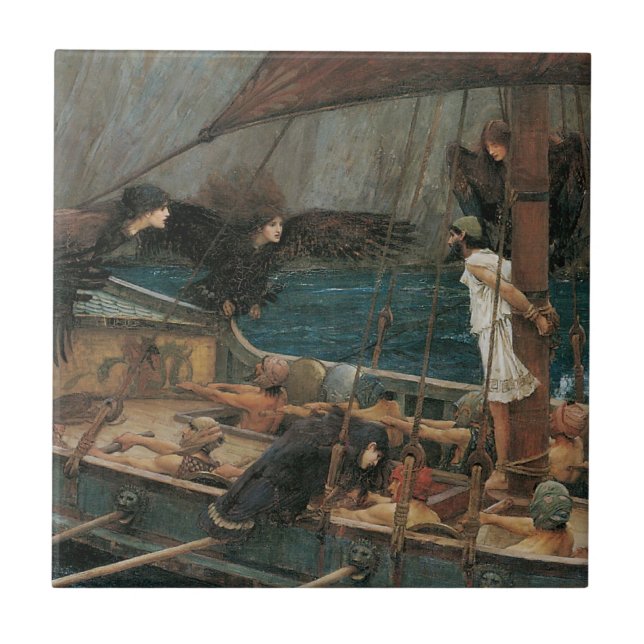 Carreau Ulysse et les sirènes par John William Waterhouse (Devant)