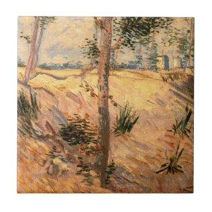 Carreau Un arbre dans un champ pendant la journée ensoleil