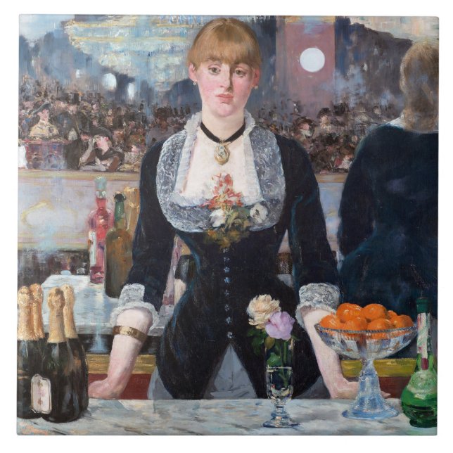Carreau Un bar aux Folies-Bergere, Manet (Devant)