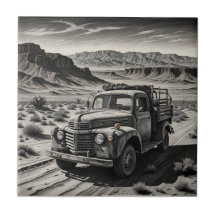 Un camion dans le désert