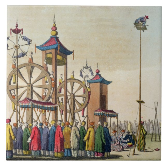 Carreau Un cirque chinois, illustration de 'Le Costume An (Devant)