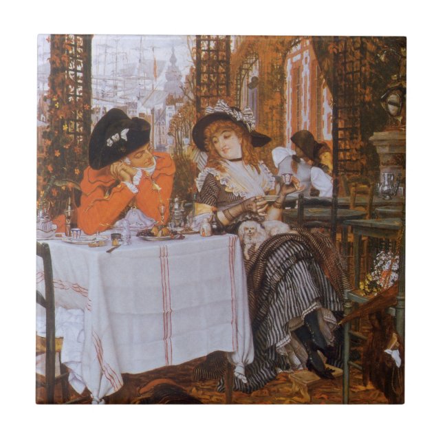 Carreau Un déjeuner (Le Dejeuner) de James Tissot (Devant)