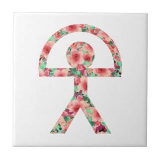 Carreau Un Indien unique au design floral