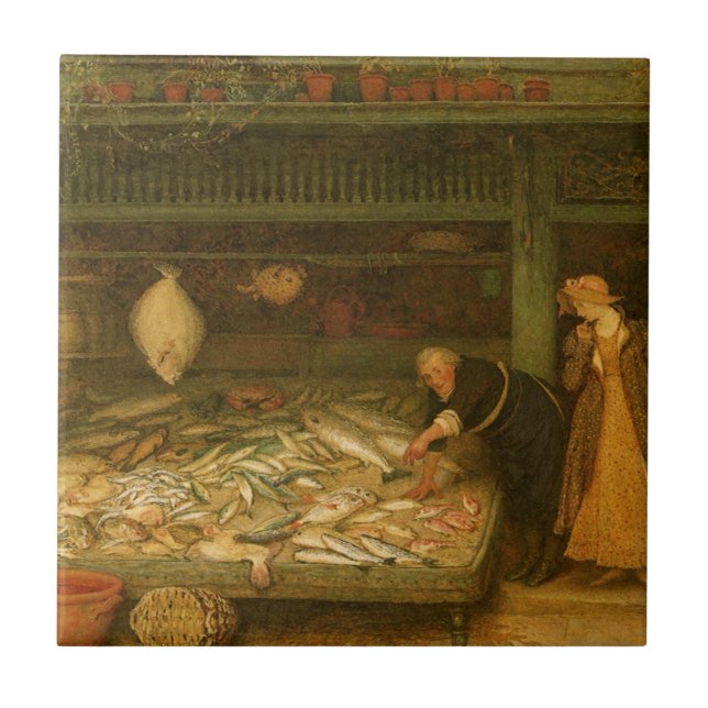 Carreau Un magasin de pêcheurs par Frederick Walker (Devant)