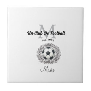 Carreau un monogramme de club de football est, année coupe