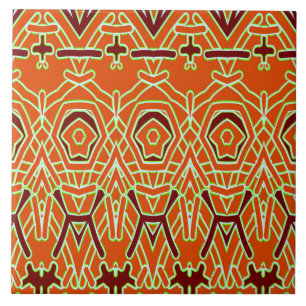 Carreau Un motif classique horizontal multicolore transpar