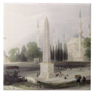 Carreau Un obélisque égyptien dans l'Atmeidan, ou