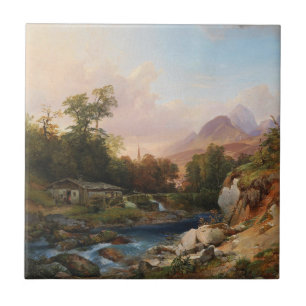 Carreau Un paysage de montagne au charme raffiné
