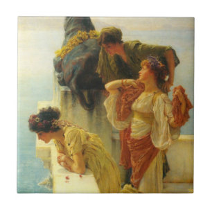Carreau Un signe de la vanité par Sir Lawrence Alma-Tadema
