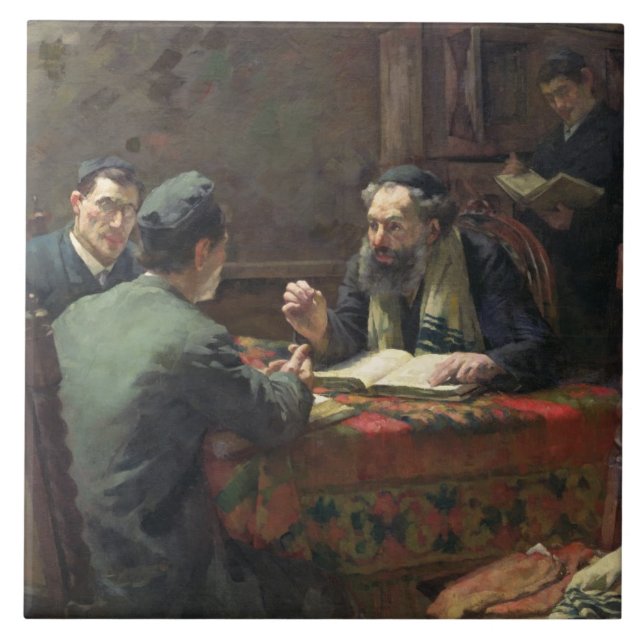 Carreau Une discussion théologique, 1888 (Devant)
