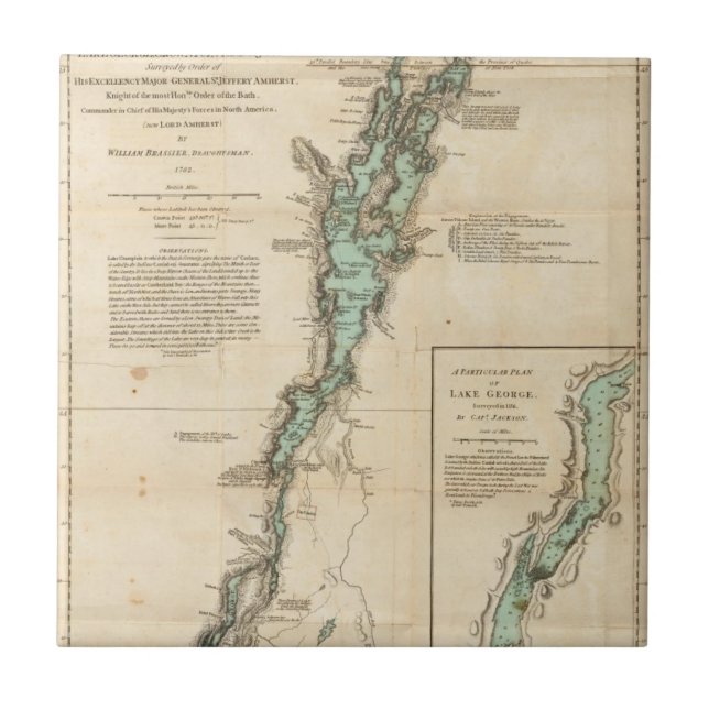 Carreau Une enquête de lac Champlain (Devant)
