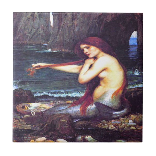 Carreau Une mermaid John William Waterhouse (Devant)