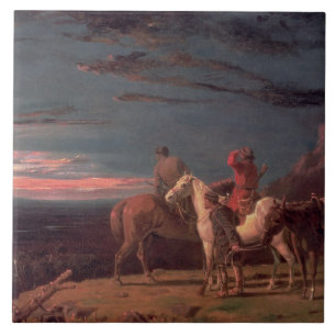 Carreau Une partie des explorateurs, 1851 (huile sur la