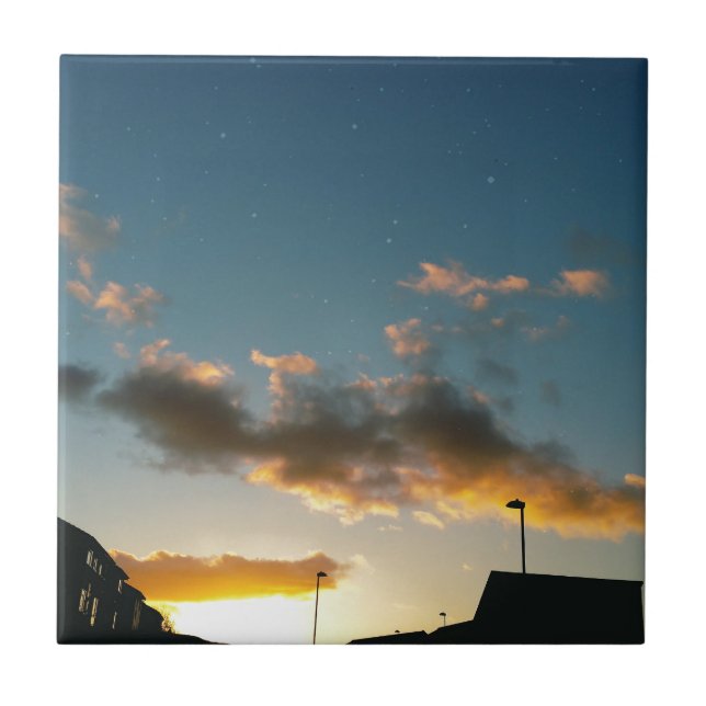 Carreau Une rue couronnée d'étoiles (Devant)