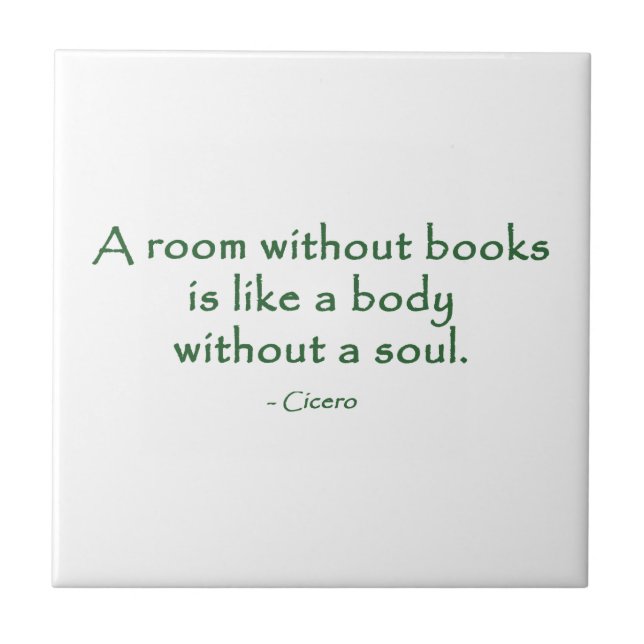 Carreau Une salle sans livres (Cicero) (Devant)