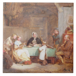 Carreau Une soirée musicale (huile sur la toile) 2