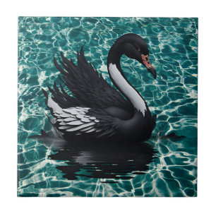 Carreau Une touche d'élégance - Enchanter le cygne noir