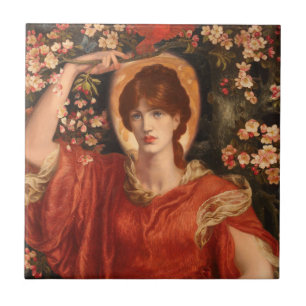 Carreau Une vision de Fiammetta 1878 Dante Gabriel Rossett