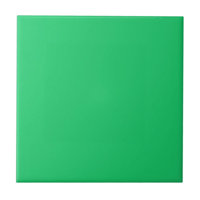 Carreau Uni Vert Trèfle (Devant)