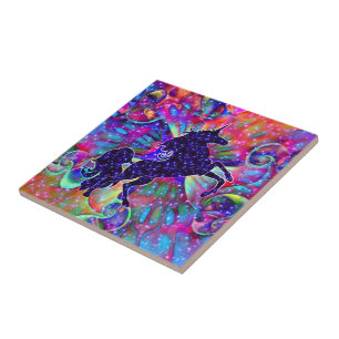 Carreau UNICORN DE L'UNIVERS multicolore