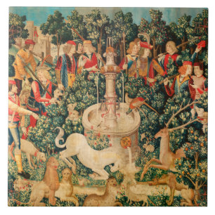 Carreau UNICORN EST TROUVÉ / Fontaine et autres animaux