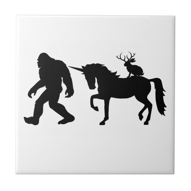 Carreau Unicorne, Bigfoot, Jackalope (Devant)