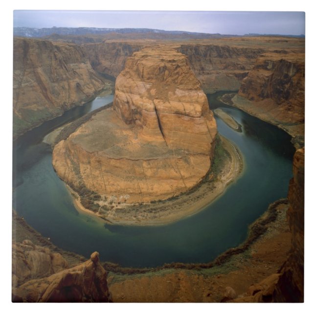 Carreau USA, Arizona. Pli de fer à cheval montrant l'érosi (Devant)