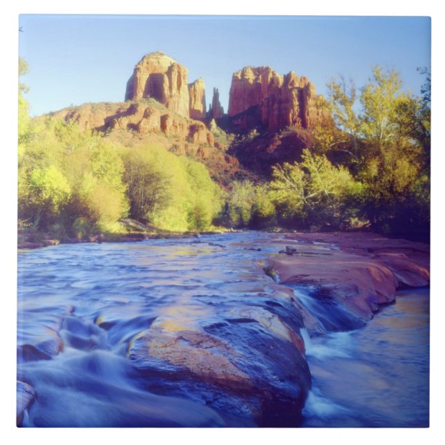 Carreau USA, Arizona, Sedona. Le Rocher de la Cathédrale r (Devant)